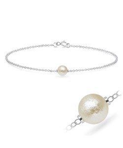 Cotton Pearl Silver Bracelets BRS-518-CTP26